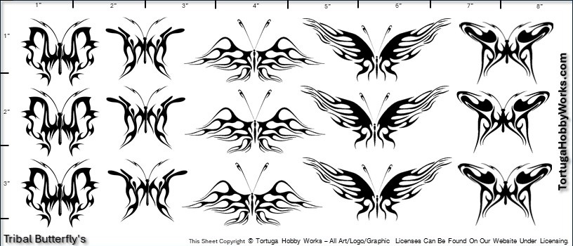 Butterflies I Decal Sheet