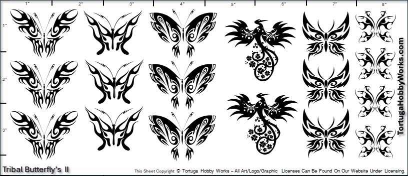 Butterflies II Decal Sheet