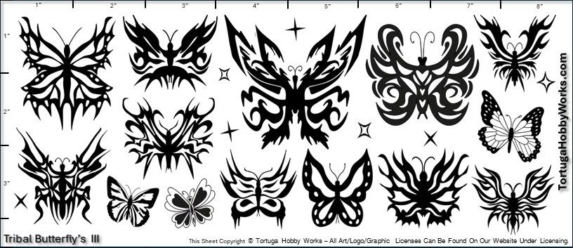 Butterflies Decal Sheet